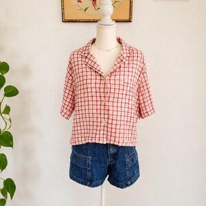 Papinelle Women's Red and Pink Blouse